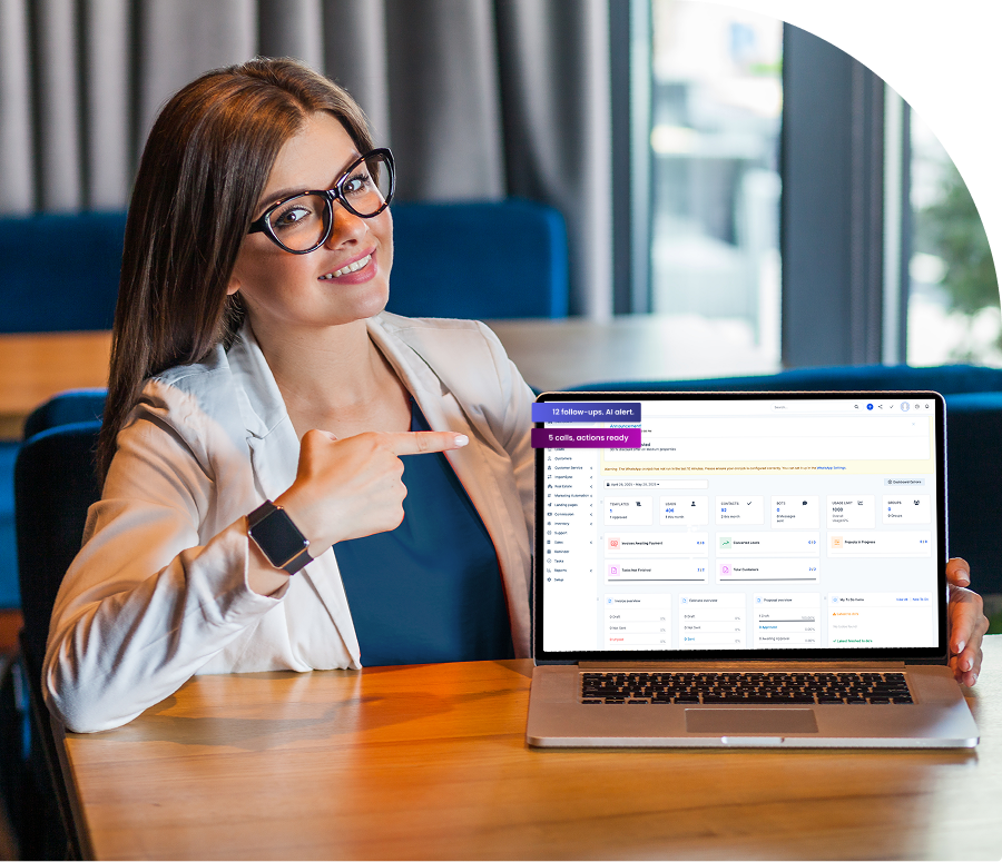 Powerful HostBooks CRM screen showcasing advanced capabilities