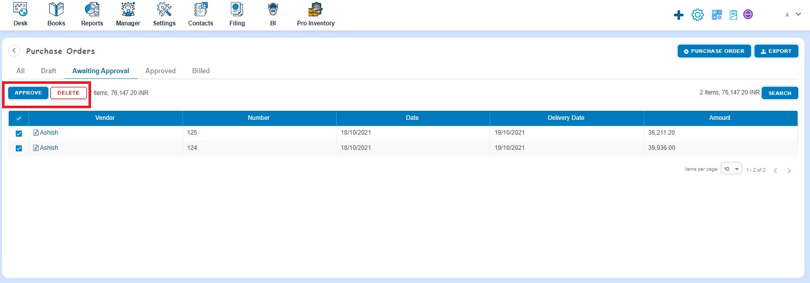 purchase-order-how-to-create-puchse-order-how-to-change-the-status-of-po-from-listing2