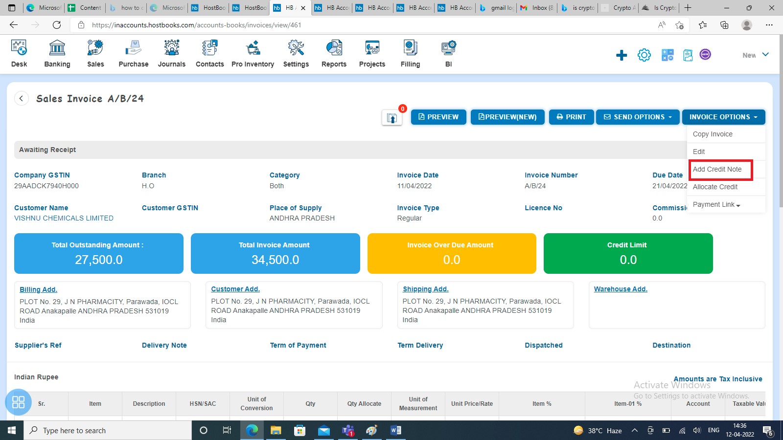 sale-how-to-add-credit-note-and-allocate-credit-click-on-add-credit-note