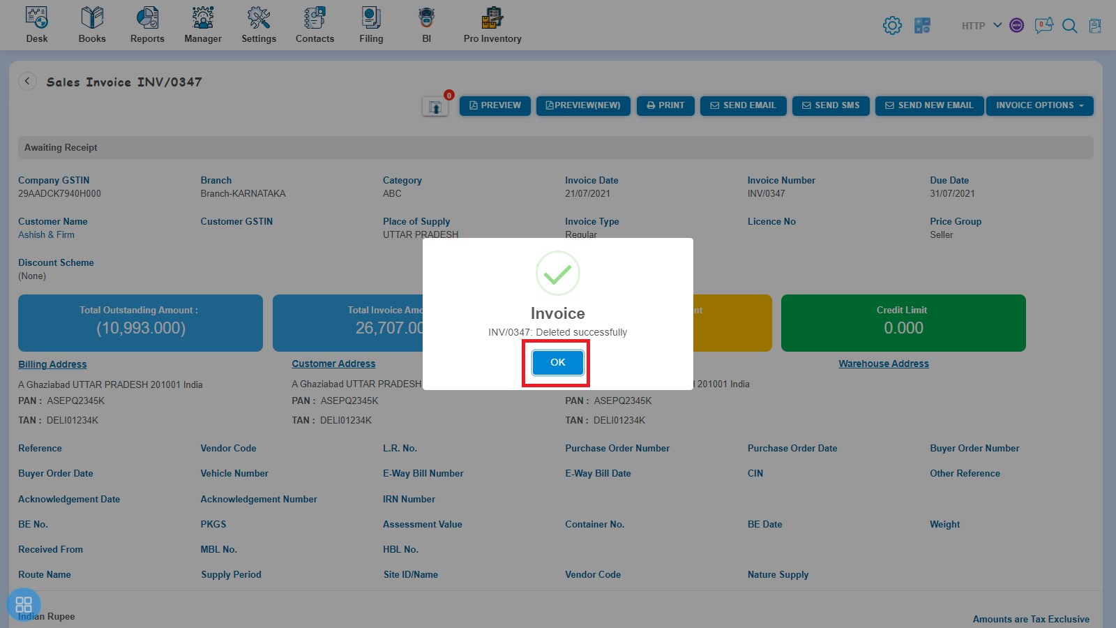 sale-how-to-void-delete-invoice-click-ok-on-invoice-deleted-successfully