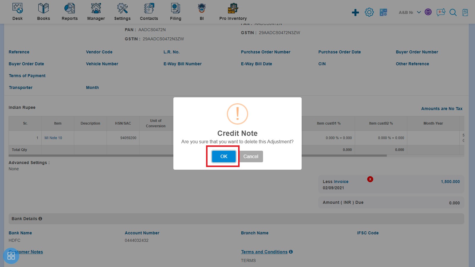 sales-how-to-add-credit-note-with-bill-bos-click-ok-on-confirmation-message-delete-adjustment