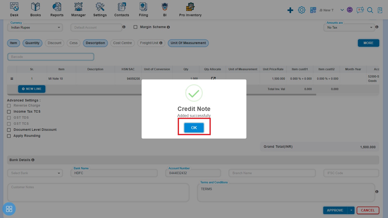 sales-how-to-add-credit-note-with-bill-bos-click-ok-on-credit-note-added-successfully