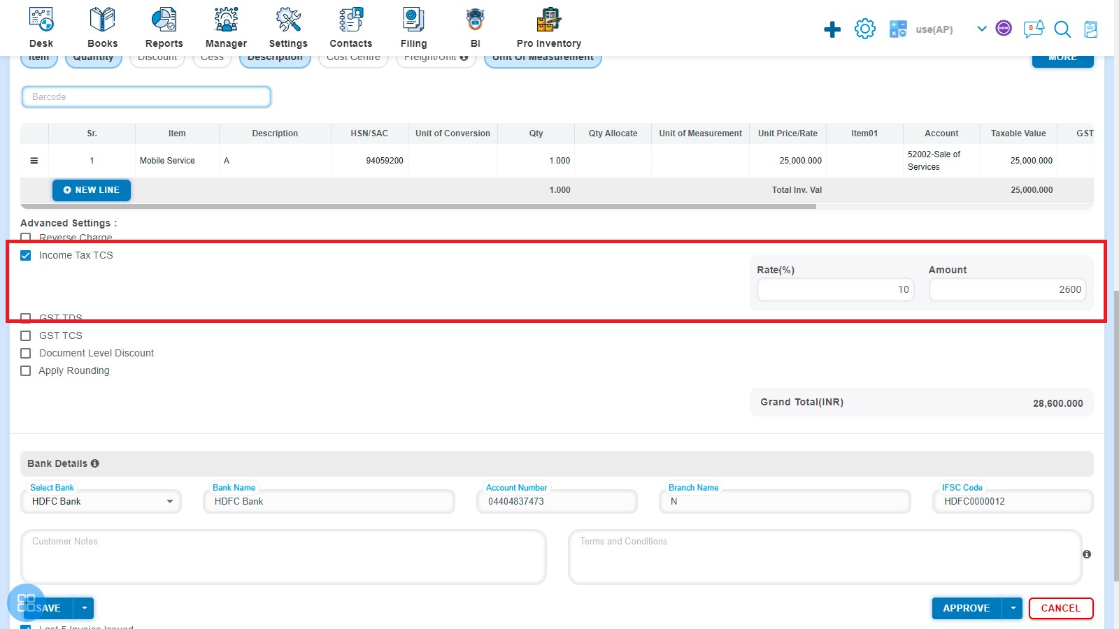 sales-how-to-make-amendment-of-export-invoice-manage-advance-setting-two