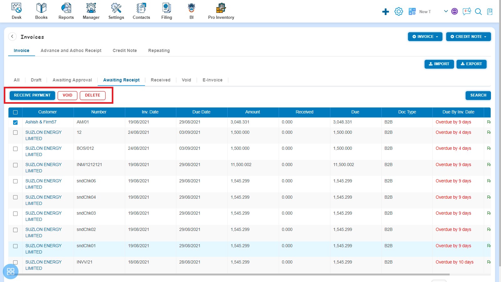 sales-how-to-make-amendment-of-invoice-how-to-change-the-status-of-amendment-invoice-three