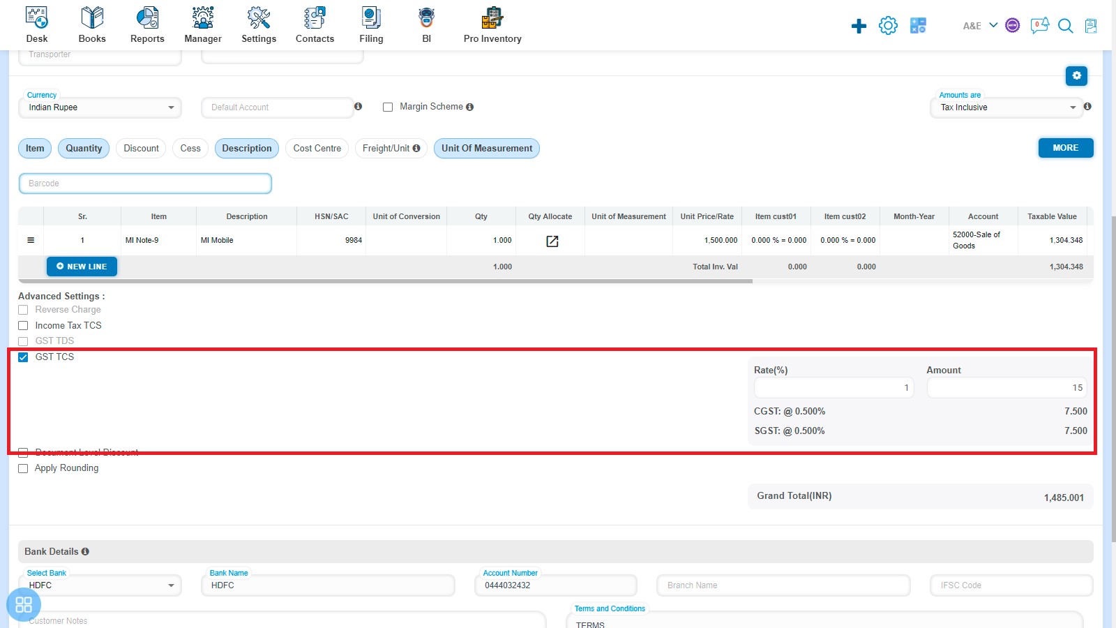 sales-how-to-make-amendment-of-invoice-how-to-manage-advance-settings-four