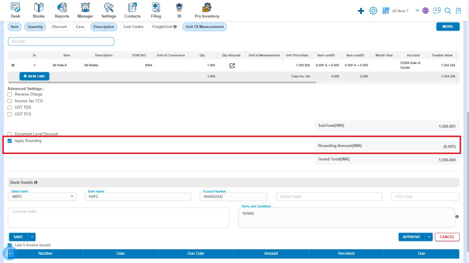 sales-how-to-make-amendment-of-invoice-how-to-manage-advance-settings-six