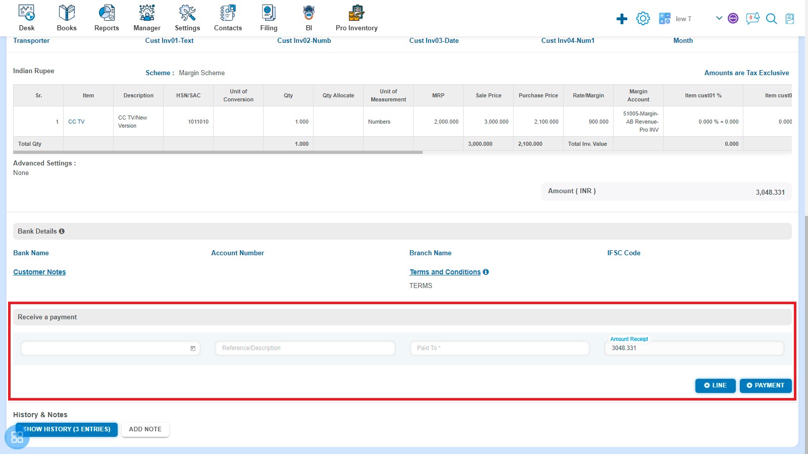 sales-how-to-make-amendment-of-invoice-how-to-receive-payment-of-invoice-one