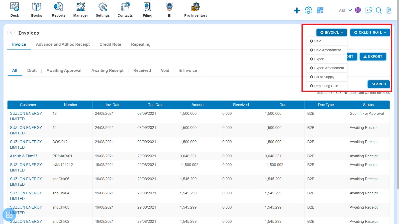 sales-how-to-make-amendment-of-invoice-open-sale