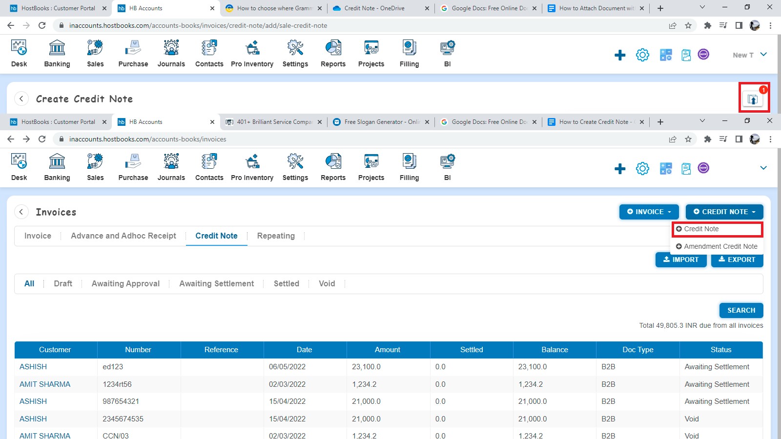 sale-how-to-create-credit-note-you-can-creae-a-credit-note-one-by-one