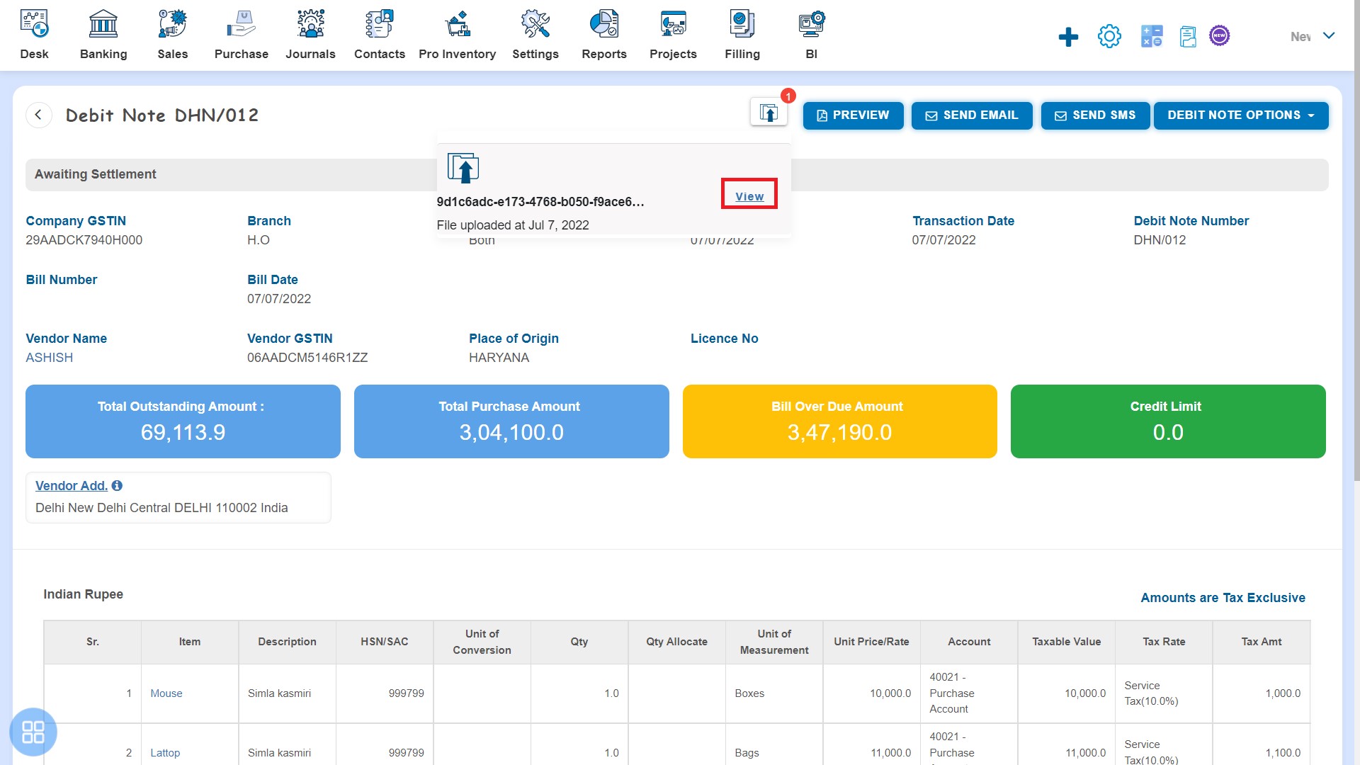 purchase-debit-note-how-to-attach-doc-with-debit-note-from-the-listing-page-open-an-awaiting-sttlement