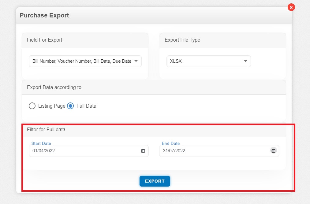 purchase-bill-how-export-bills-there-are-two-way-to-export-select-field-for-export