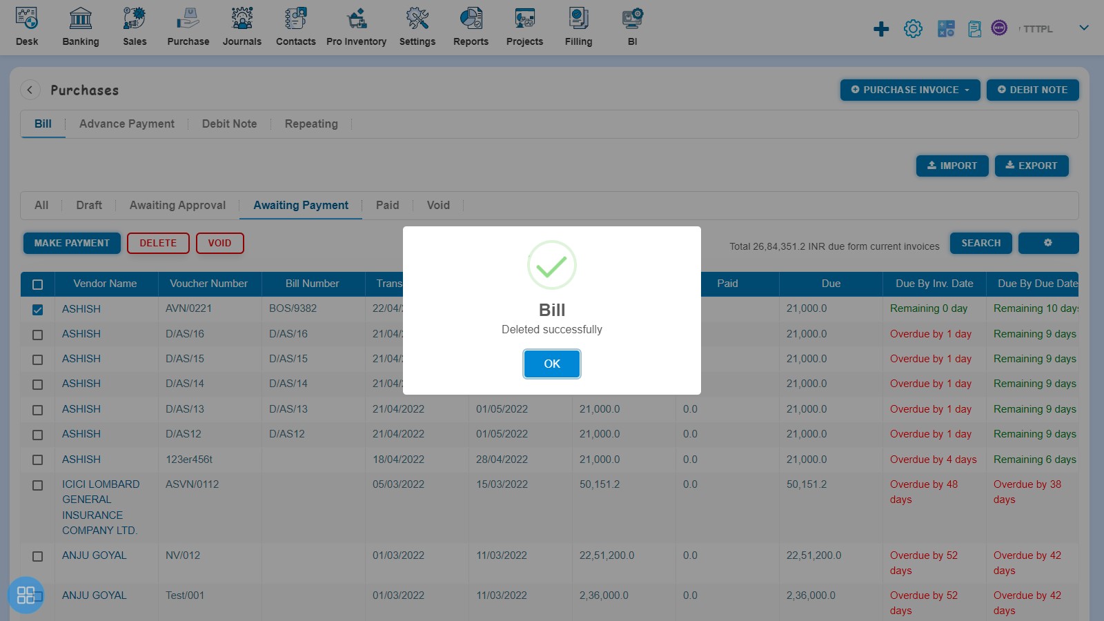 purchase-bill-of-supply-how-to-void-delete-bill-of-supply-click-ok-on-bill-deleted-successfully-delete-second-way