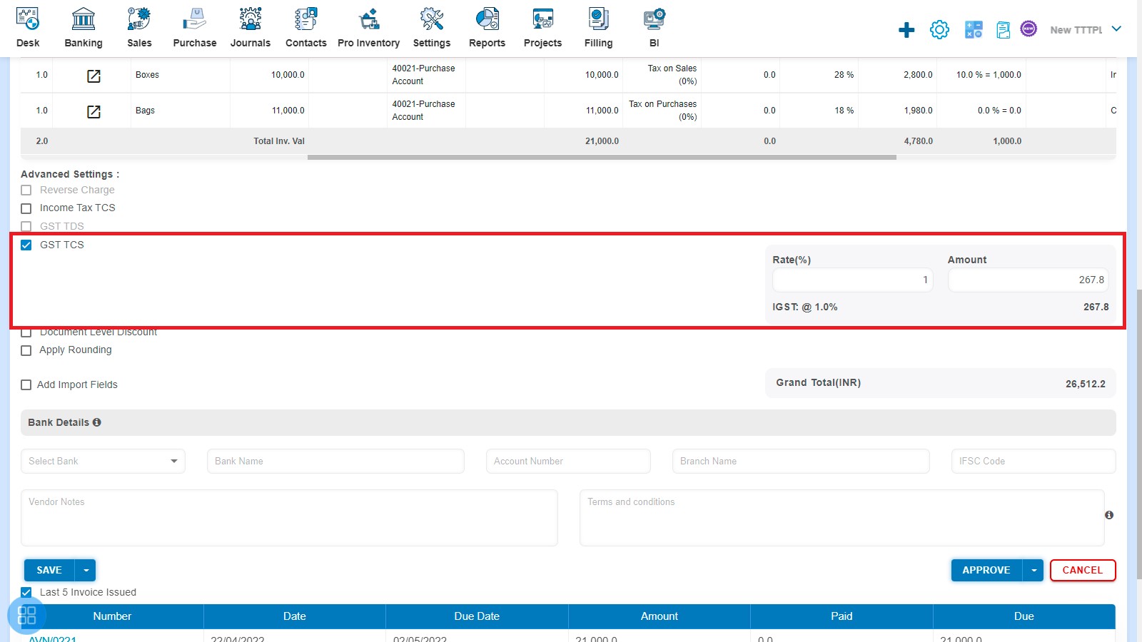 purchase-bos-how-to-create-bill-of-supply-gst-tcs-then-rate-amount