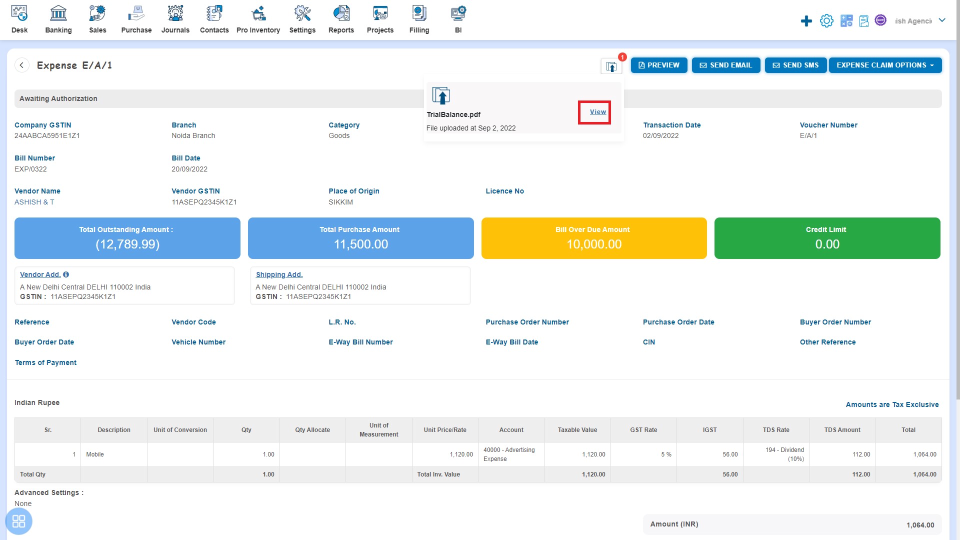 expense-how-to-attach-document-with-expense-click-on-view-to-see-attached-doc