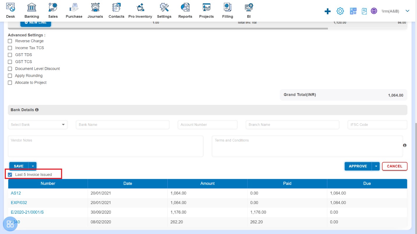 expense-how-to-create-expense-how-to-view-last-five-invoice-issued