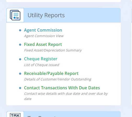 comm-mgmt-go-to-the-reports-module-utility-reports