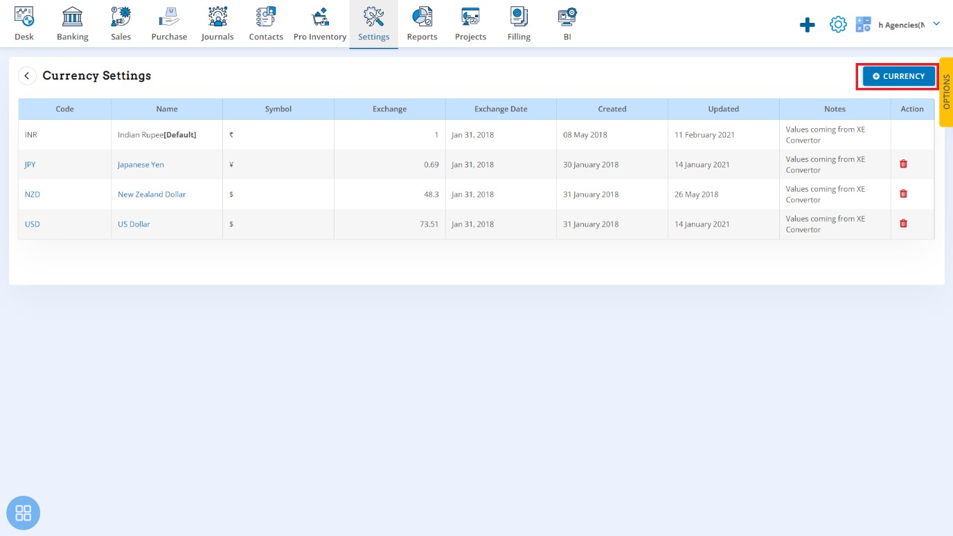 finance setting-currency-next-tab-under-the-finance-setting-is-currency