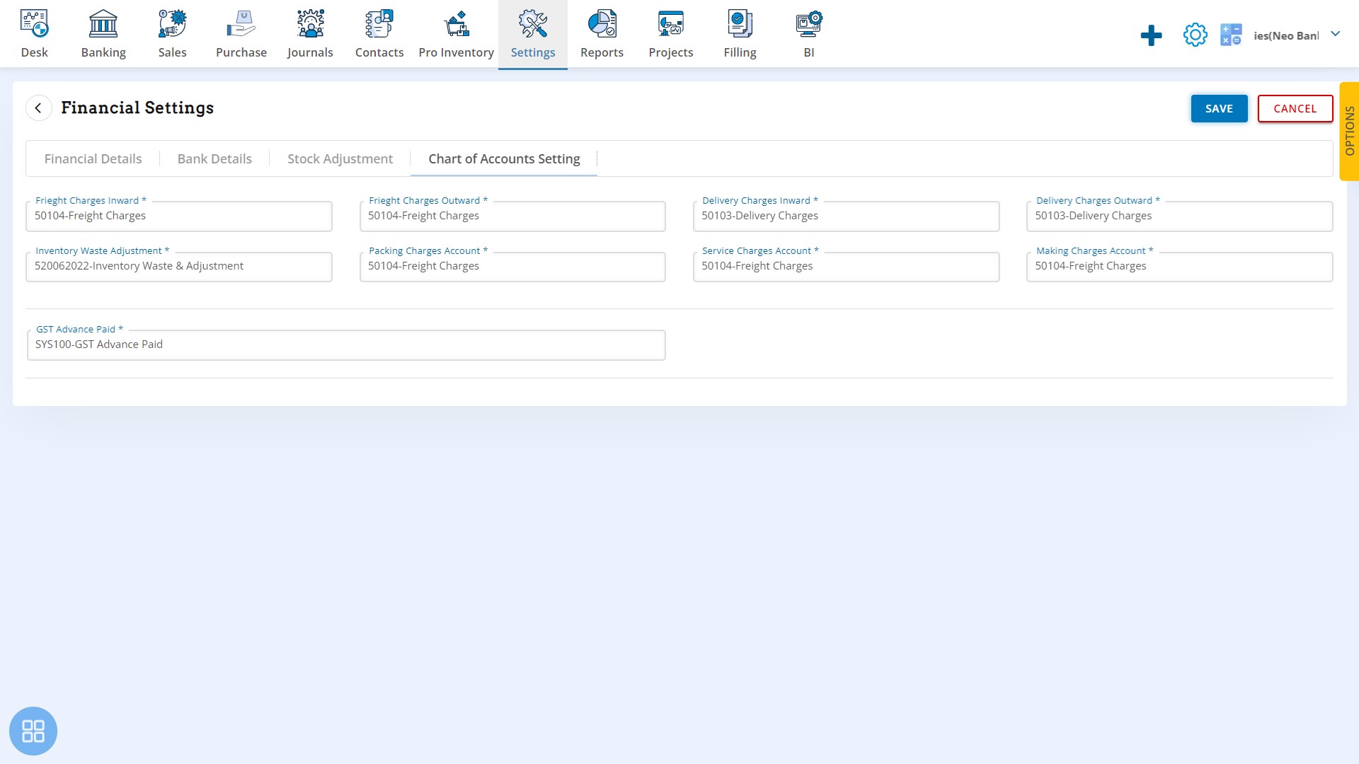 settings-organisation-settings-fiinancial-on-this-screen-set-chart-of-account