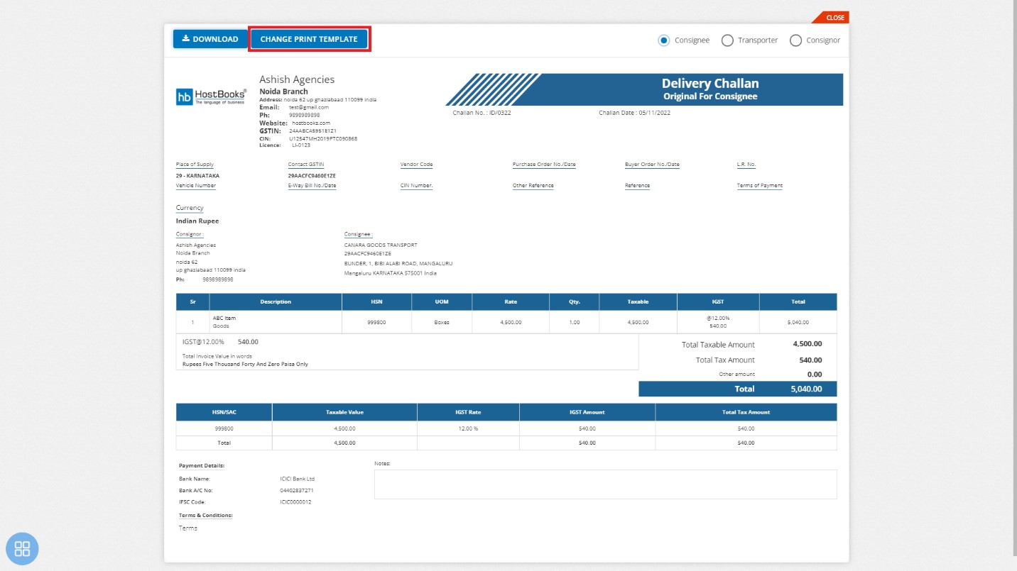 del-chln-how-to-download-del-challan-click-on-change-print-template