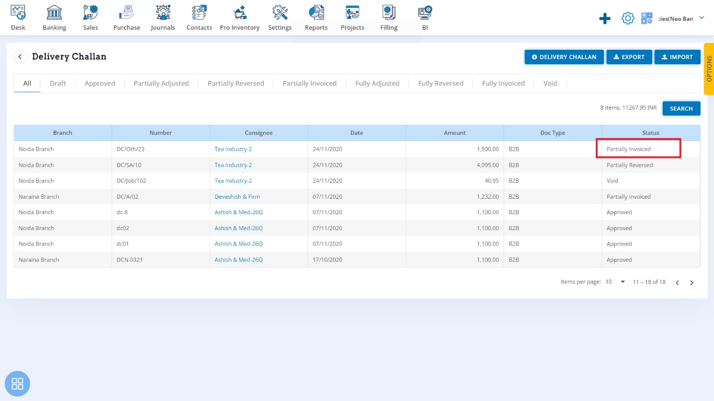 del-chln-how-to-fully-invoiced-partially-invd-challan-will-shows-as-partially-invoiced