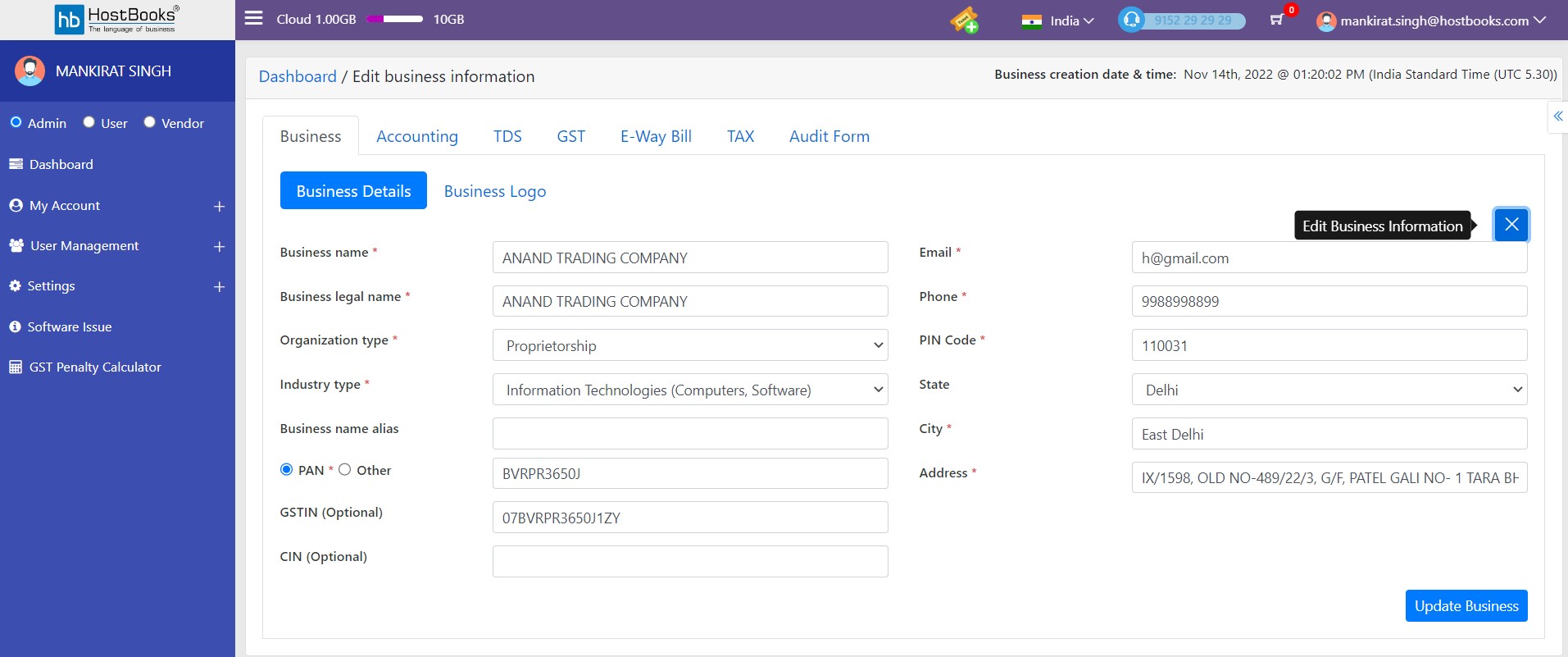 gst-manual-onboarding-update-the-relevant-fields-and-clickon-update-business