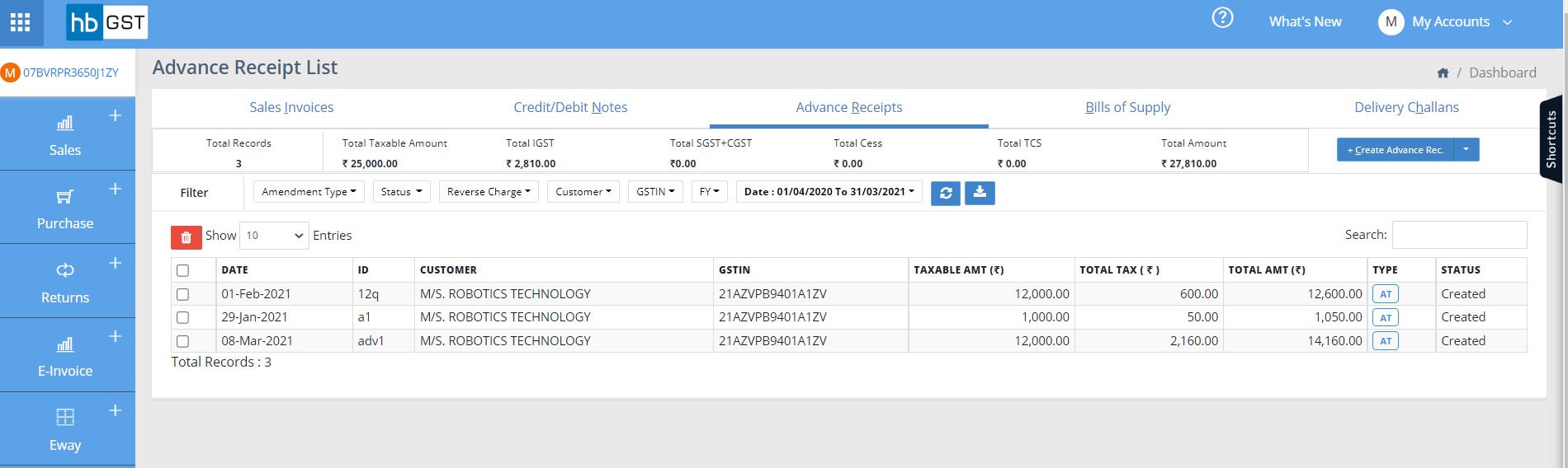 gst-manual-sales-orit-canbe-accessed-from-advance-receipts-listing-page