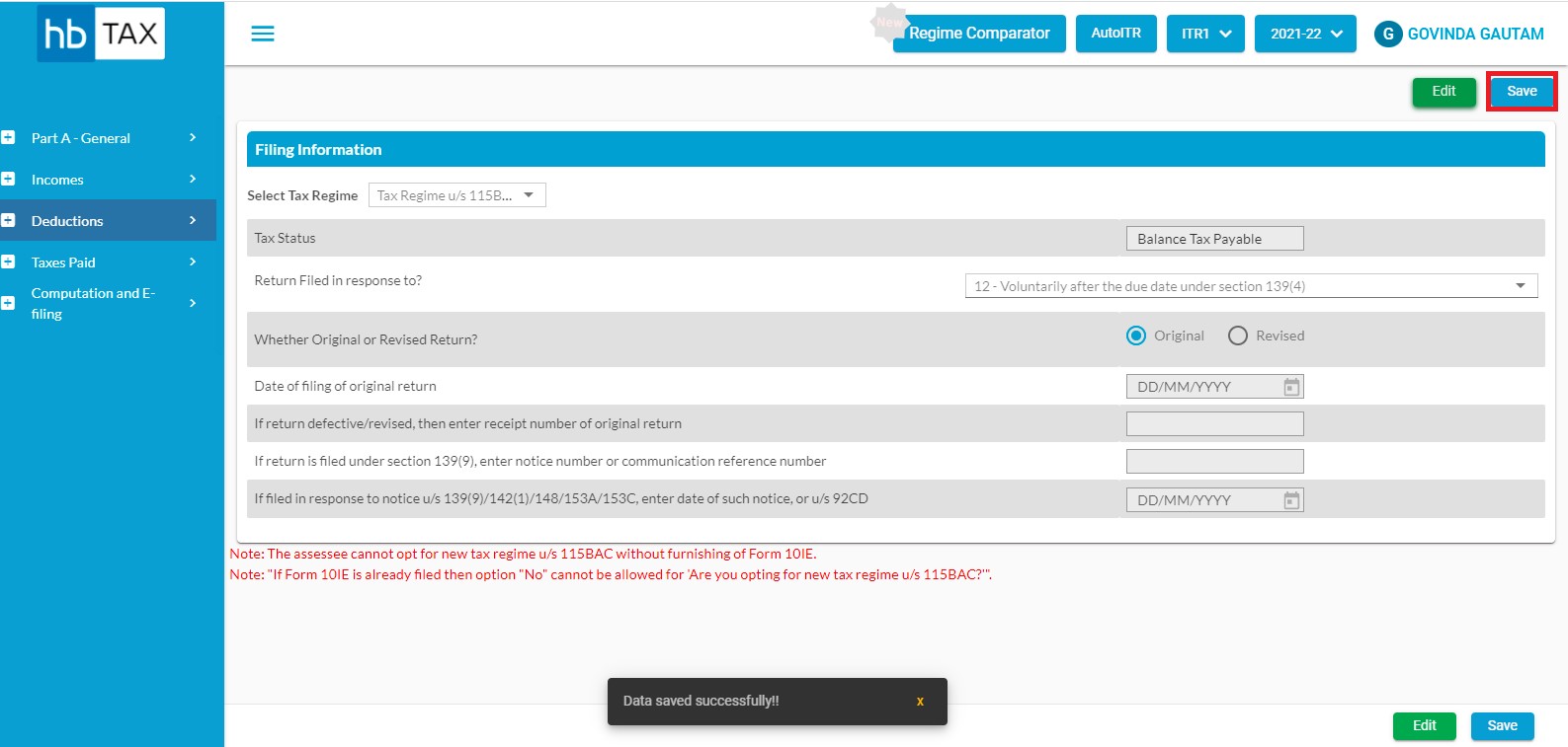 inorder-tosave-the-filing-information-page