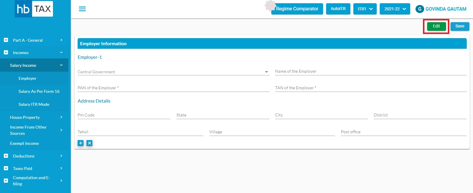 salary-income-inorder-toedit-employer-information-page