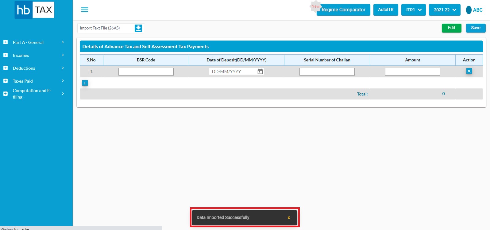 amessage-will-appearas-data-imported-successfully