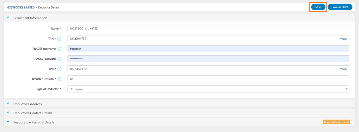 tds-create-a-new-deductor-after-entering-necessary-information-click-on-save