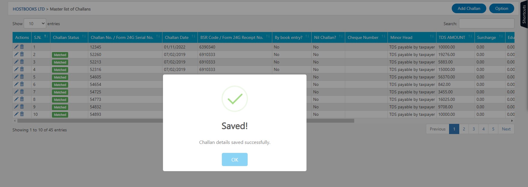 tds-view-add-challans-click-ok-on-challan-details-saved-successfully