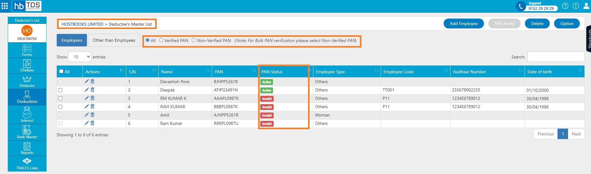 tds-view-add-deductees-click-on-all-or-varified-pan