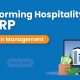 ERP software streamlining hospitality management processes